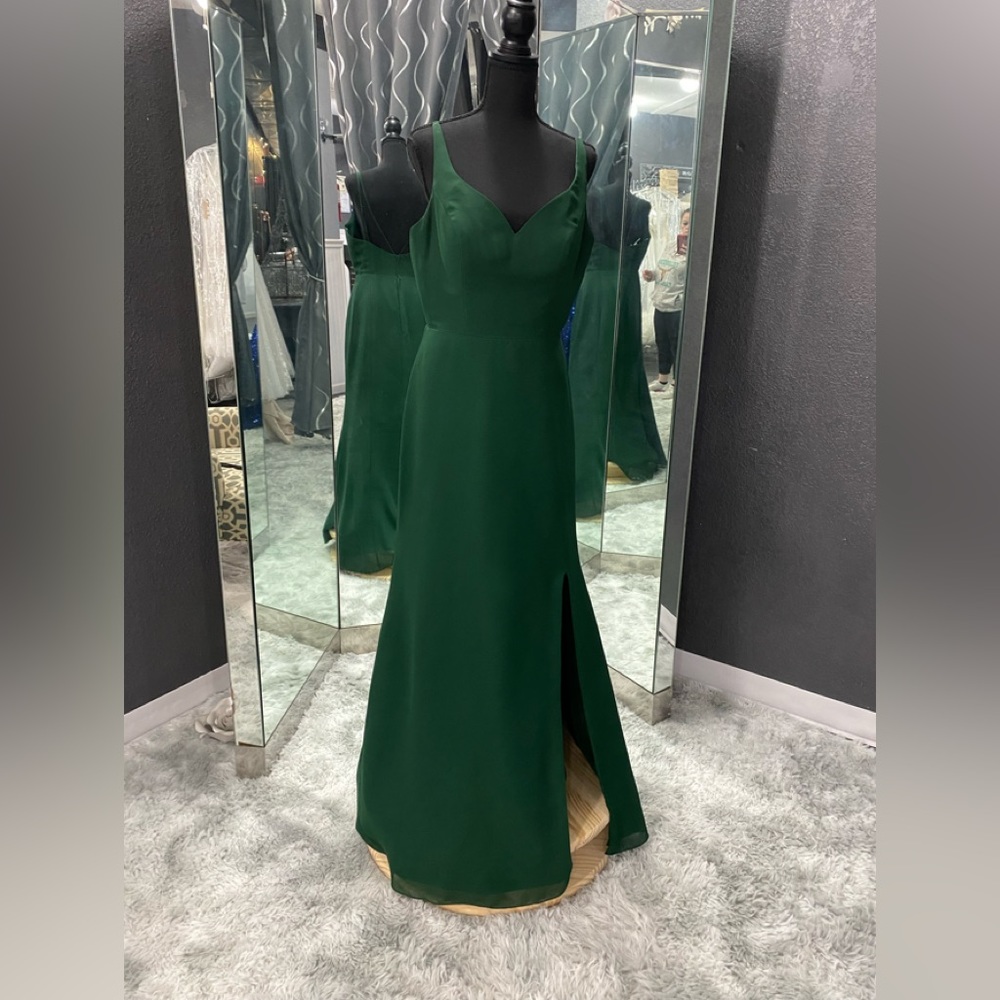 Vanity by Serendipity Hunter Green Bridesmaid Gown
